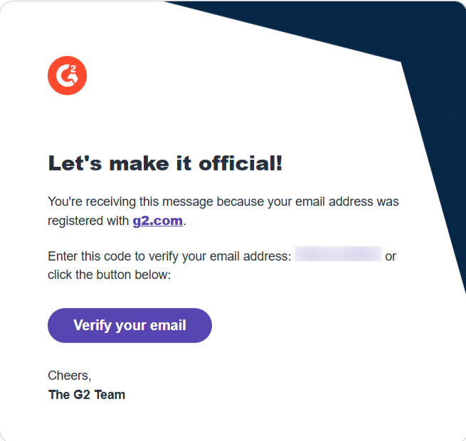 Screenshot of Double Opt-In Verification
