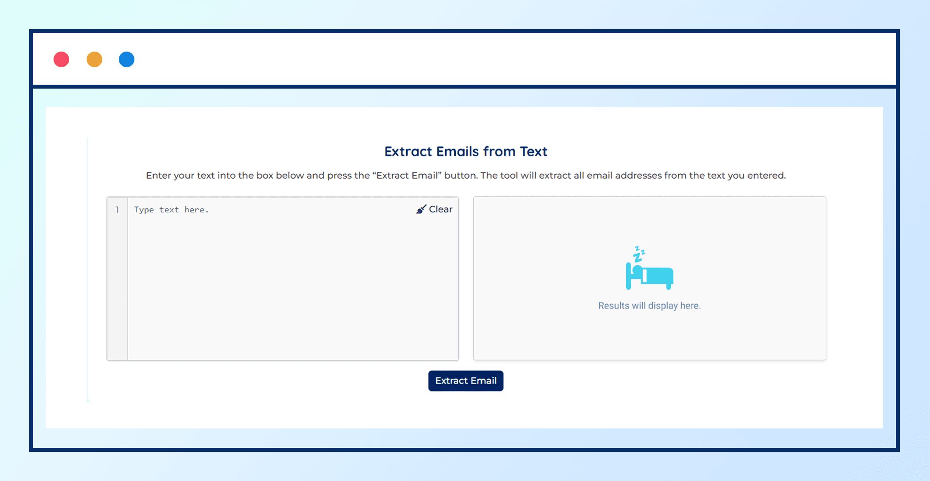 Enter or Paste Your Text in ExactVerify Email Extract