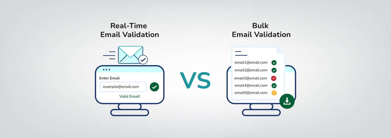 Real-Time Email Validation vs Bulk Email Validation Comparison