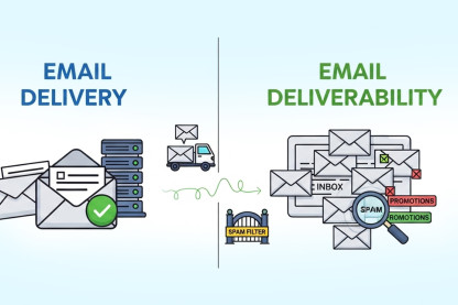 Email Deliverability vs Email Delivery comparison for marketers