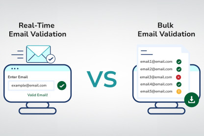Real-Time Email Validation vs Bulk Email Validation Comparison