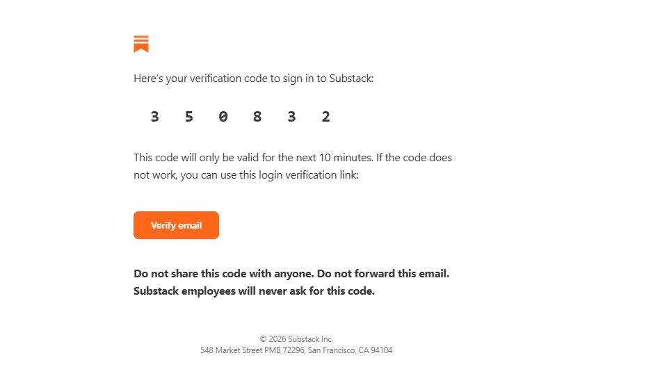 Example of a double opt-in signup process