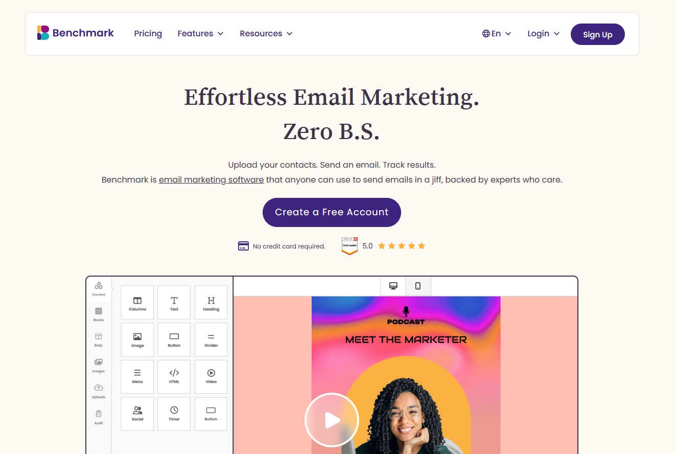 Benchmark Email Marketing Platform